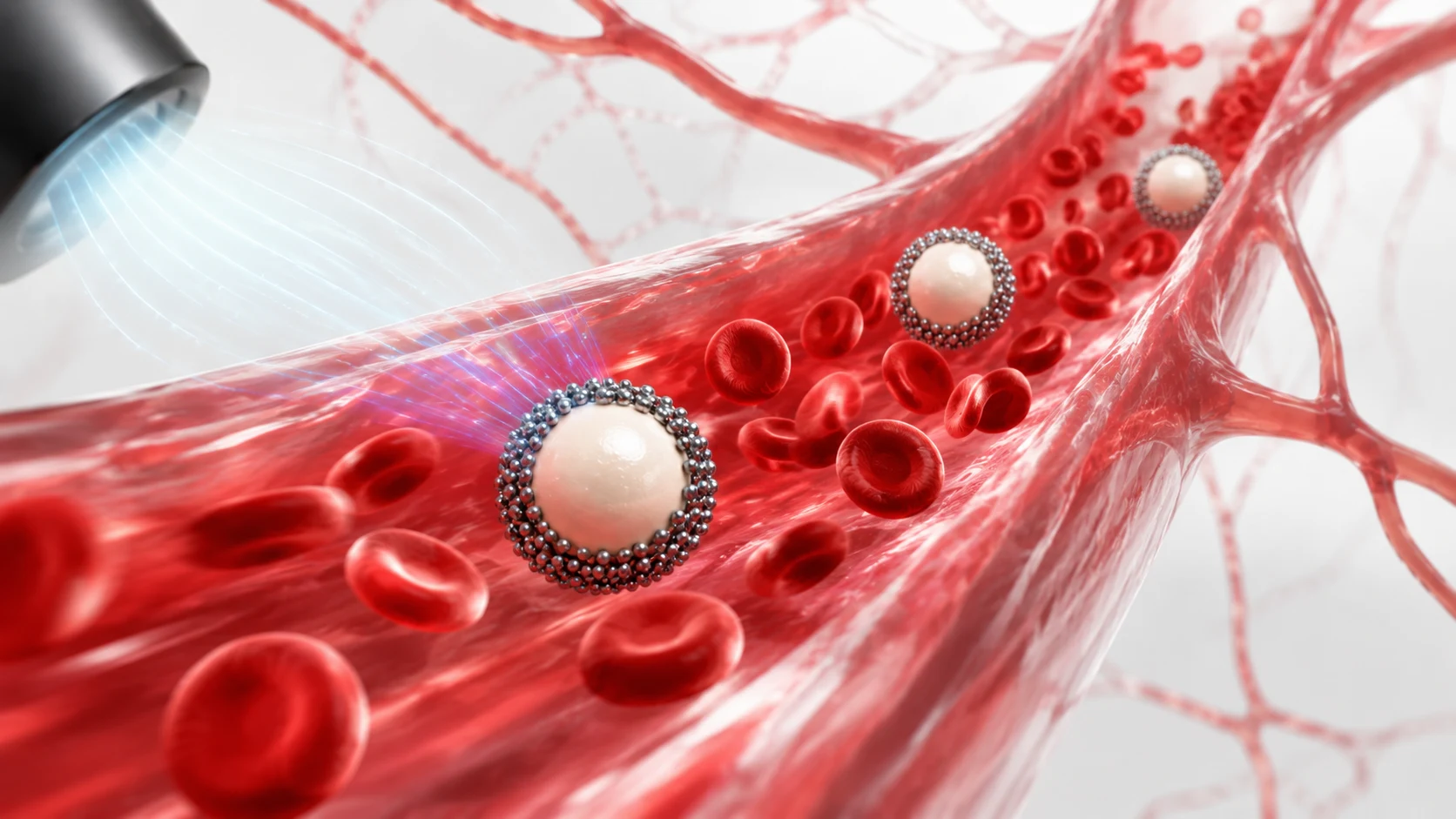 Magnetic Pickering emulsion carriers transported through the circulatory system